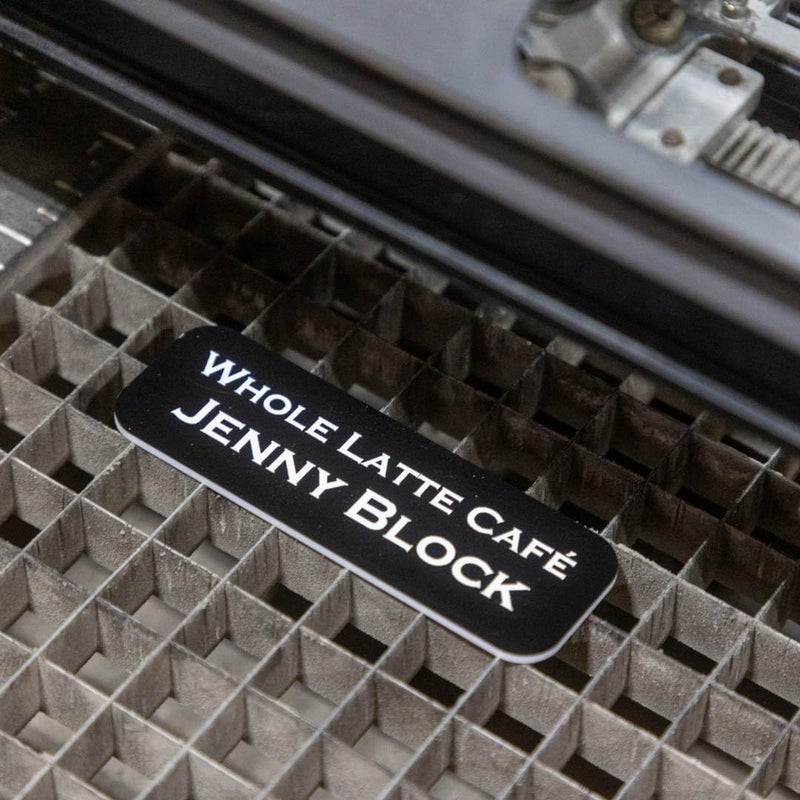 All Quality 1" X 3" Name Tag/Badge Blanks with Pin - 10 Pack (Black) - Image 2